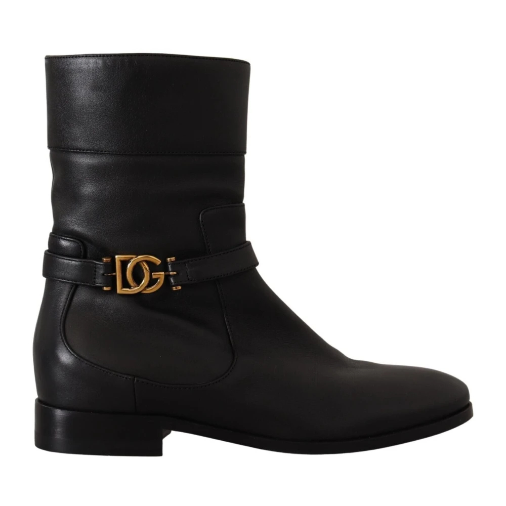 Dolce & Gabbana Damen Schwarz - Biker Boots - Shoes - K - 36 Eu