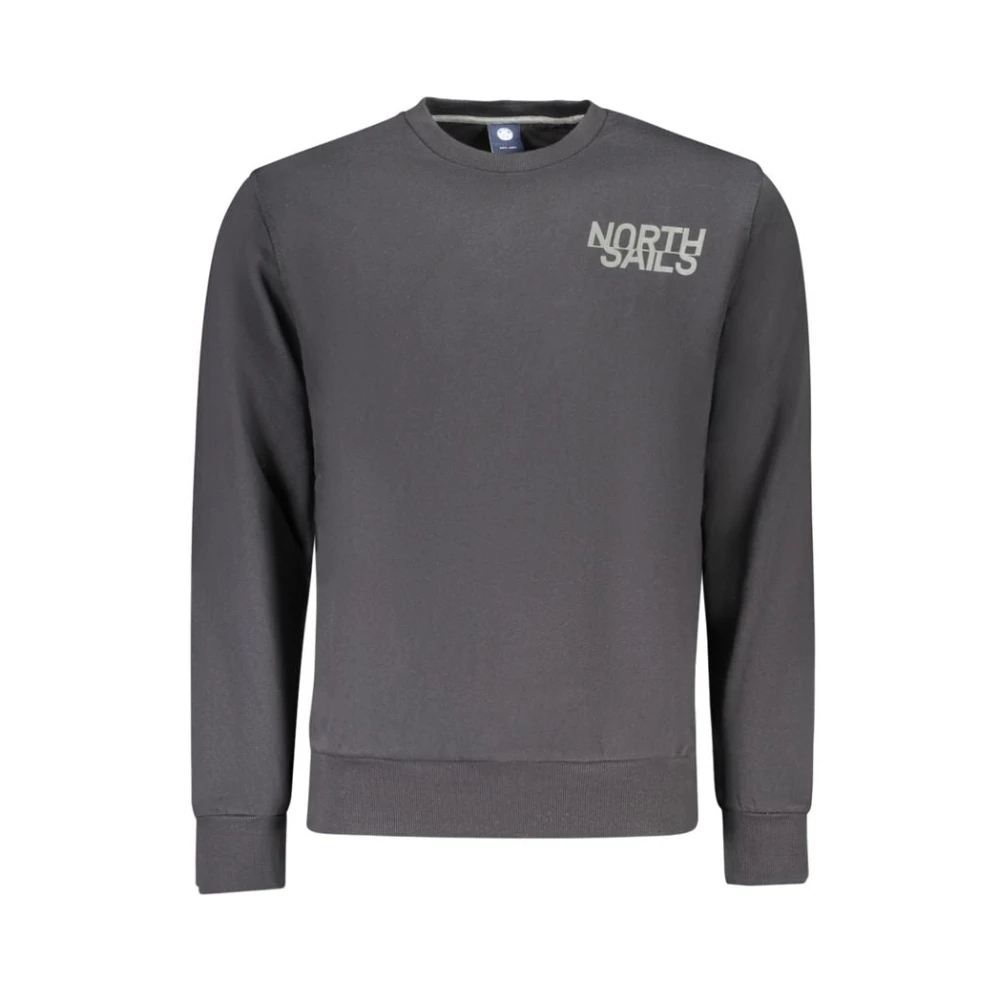 North Sails Herren Schwarz Es Baumwoll Sweatshirt Mittel - Bild 5