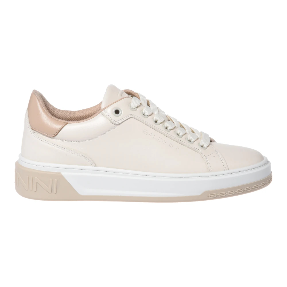 Baldinini Damen Beige - Leather Sneaker - Shoes - 38 Eu