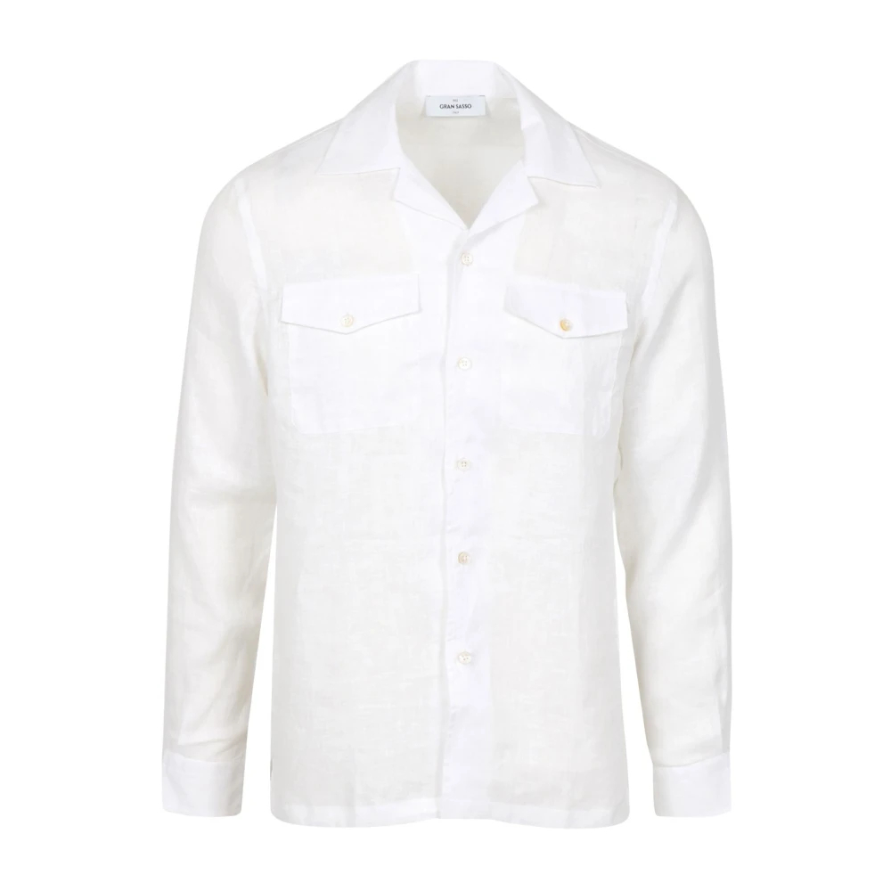 Gran Sasso Herren Weiß - Casual Shirt - Shirts - 2XL