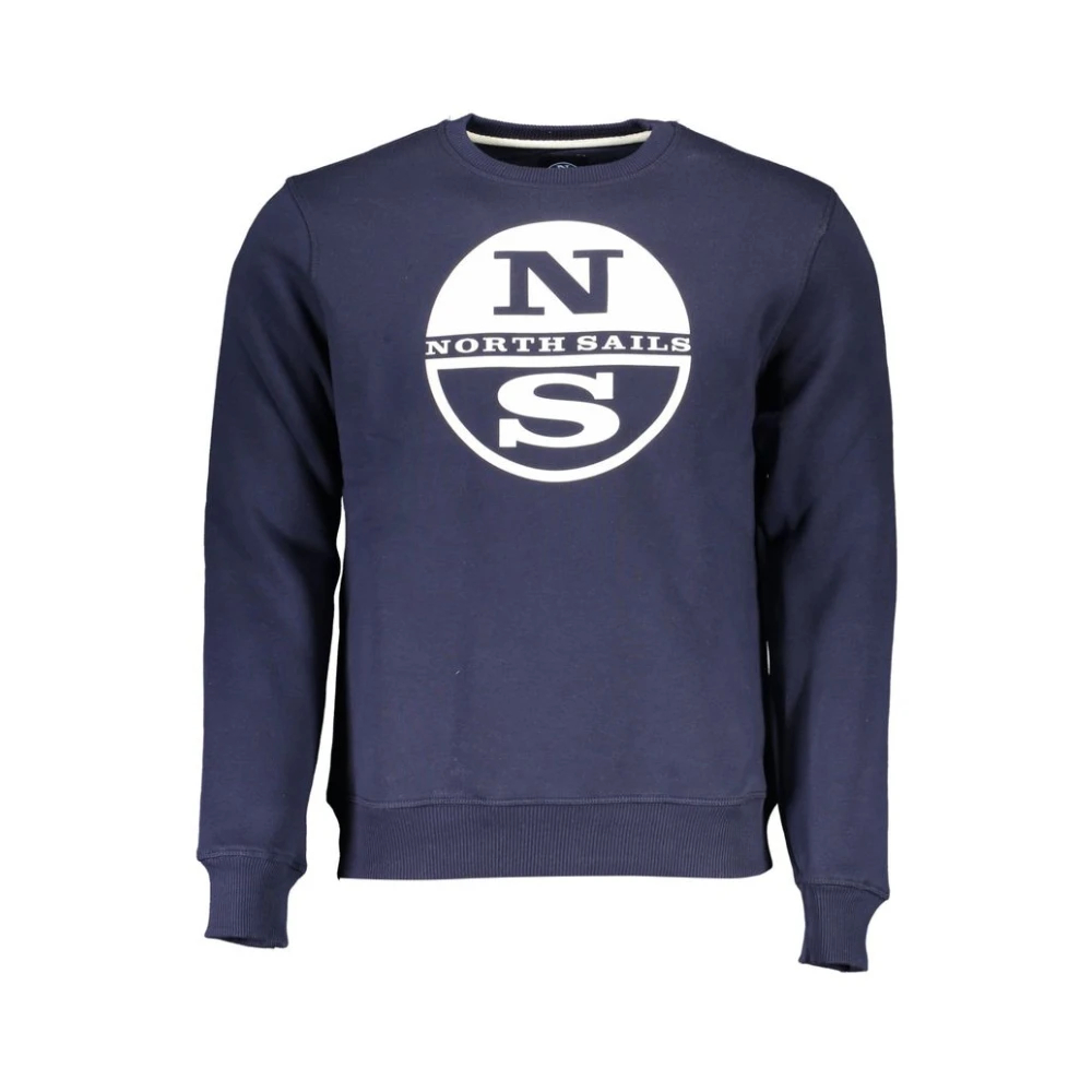 North Sails - Blauer Bedruckter Pullover Mit Rundhalsausschnitt - Sweatshirts & Hoodies - Herren - Blau - Xl - Bild 7
