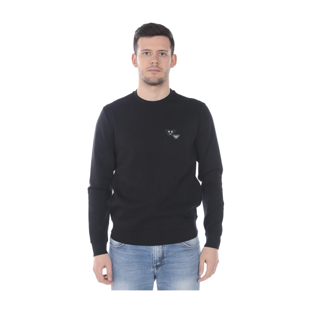 Emporio Armani Herren Schwarz - Sweatshirt Hoodie - Sweatshirts & Hoodies - K - S
