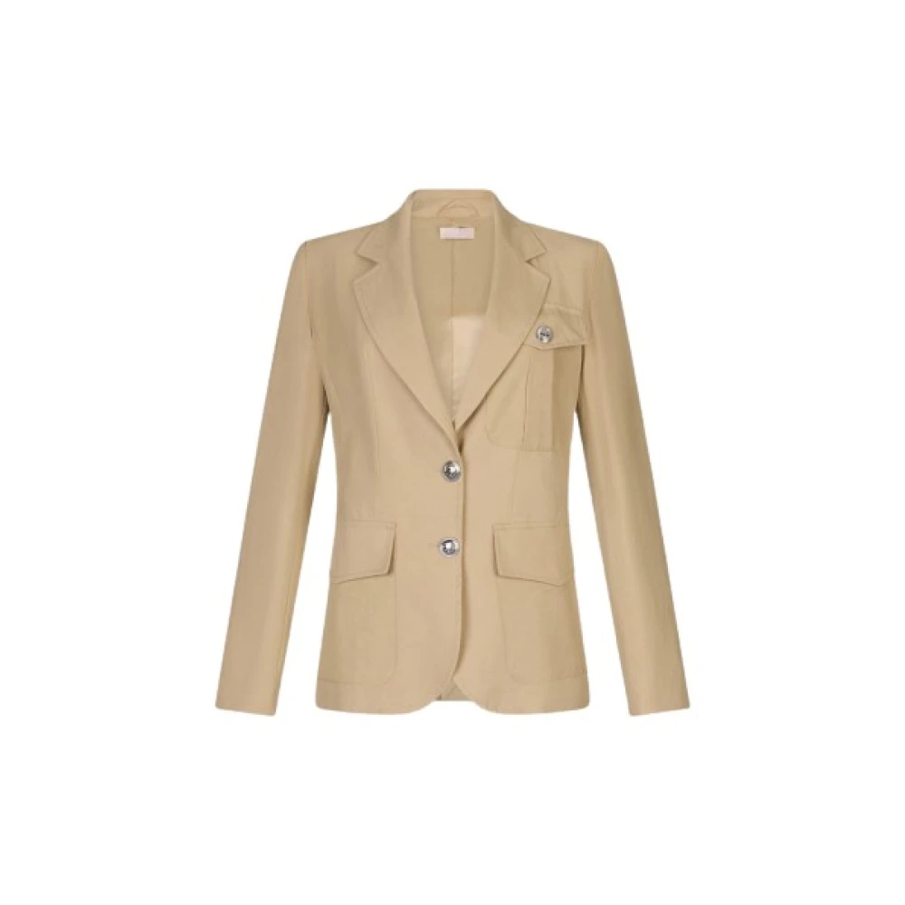 Liu Jo Damen Braun - Eleganter Blazer - Jackets - L