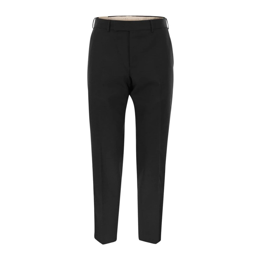 Pt Torino Herren Schwarz - Tailored Wollhose - Trousers - K - 3XL
