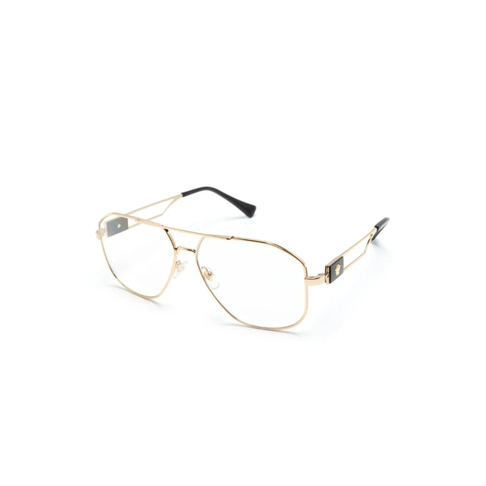 Versace Herren Gold Ve1287 1002 Optische Fassungen Stahl Pilot Normal - Bild 6