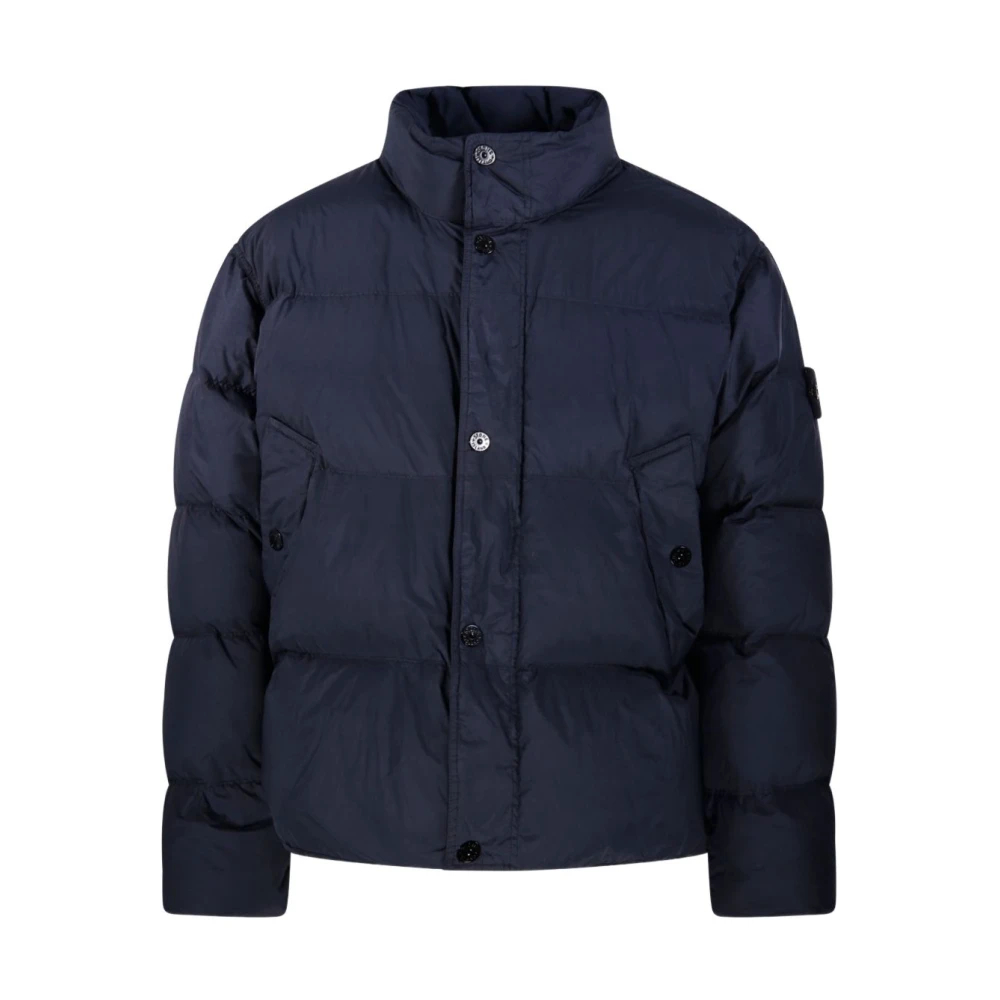 Stone Island - Gesteppte Daunenjacke - Jackets - Herren - Blau - M