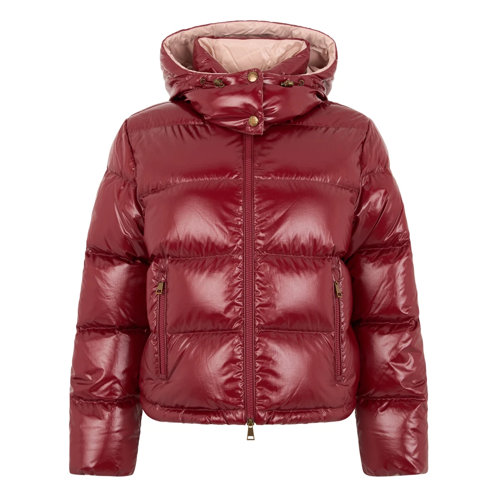 Moncler Niveole Short Down Puffer Jacket für Women in Red in Size: 2 - Bild 6