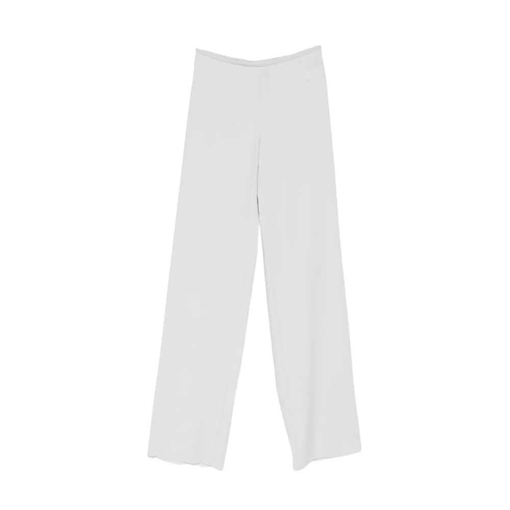 Emporio Armani - Weite Hose - Trousers - Damen - Grau - L