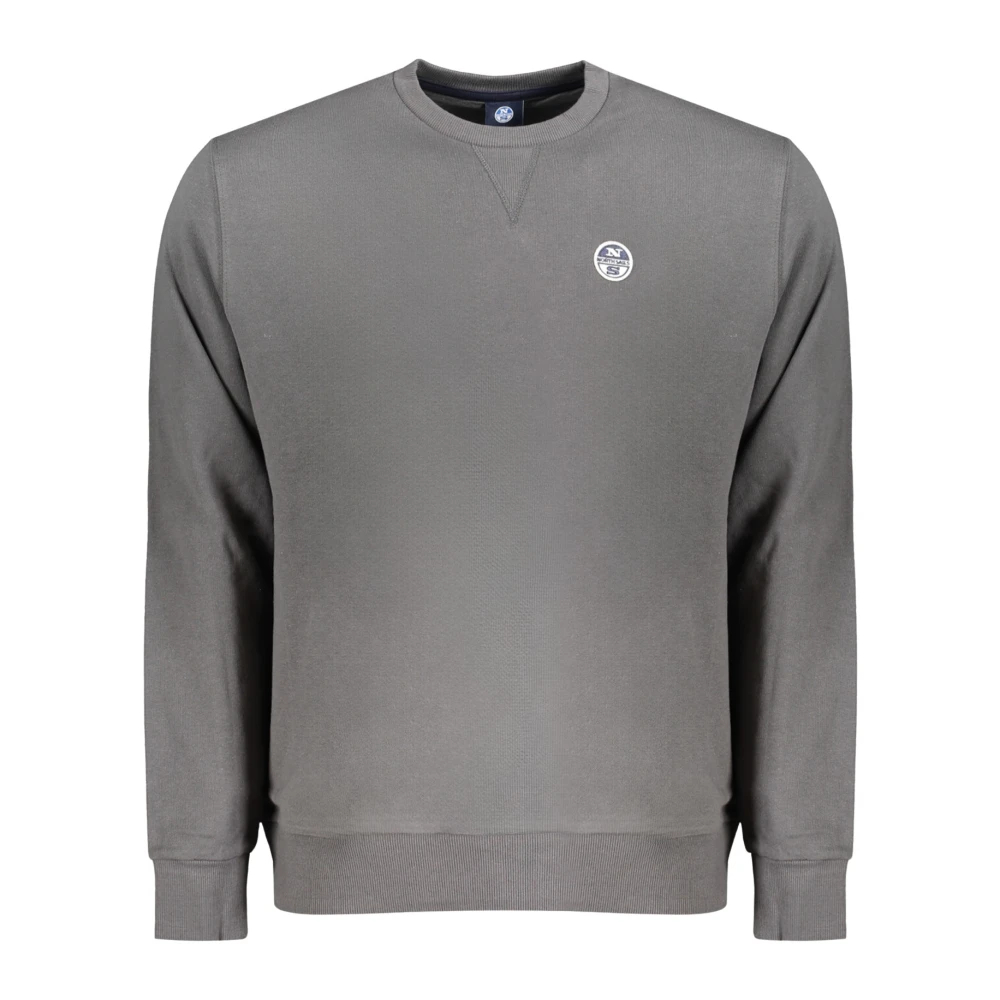 North Sails, Herren, Pullover, Grigio Cotton Men Sweatshirt, Grau, (XL) - Bild 6