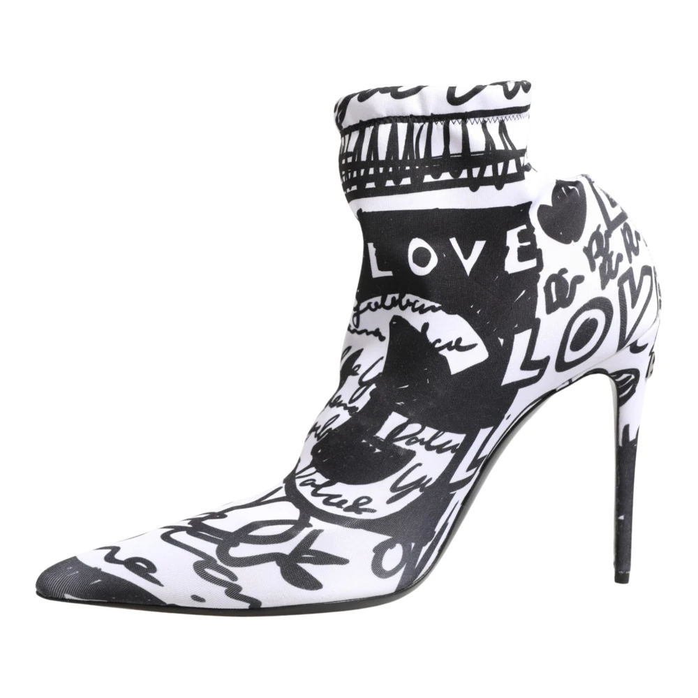 Dolce & Gabbana Damen Weiß - Kurze Stiefel - Shoes - 37 1/2 Eu