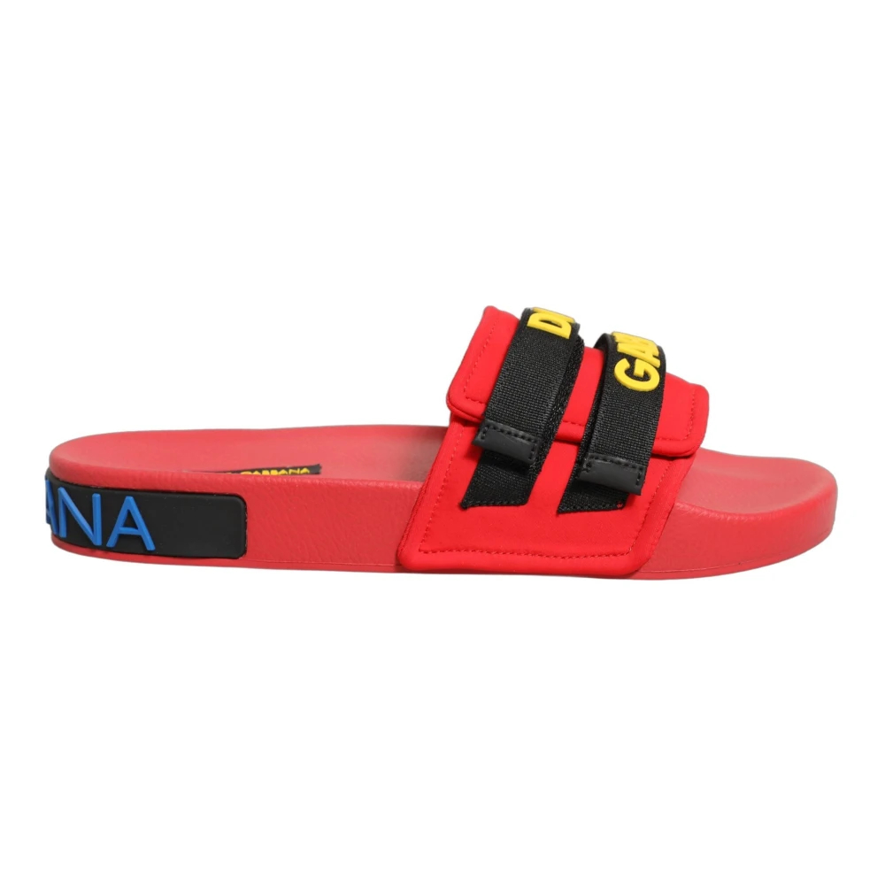 Dolce & Gabbana Damen Rot - Slide Flats - Shoes - 40 Eu