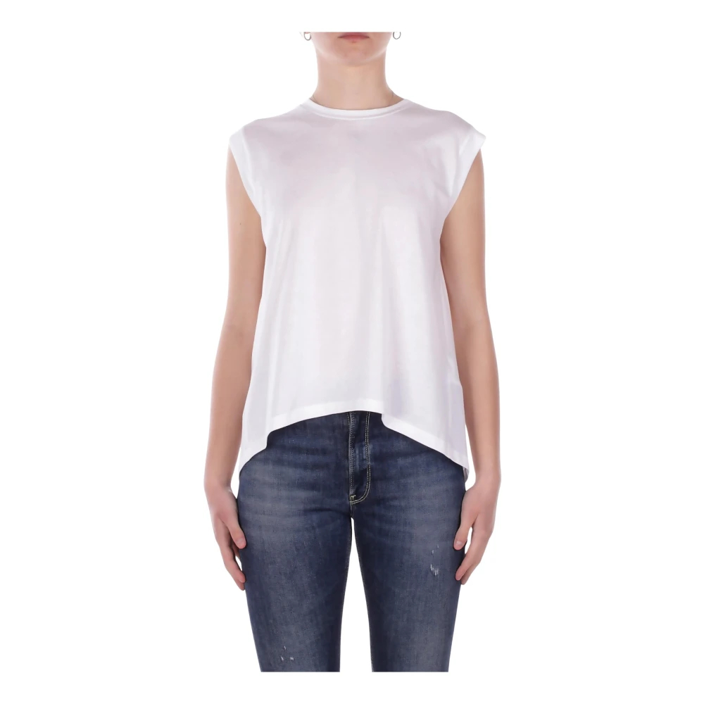 Dondup Damen Weiß - Maglia Smanicata - Tops - Xs