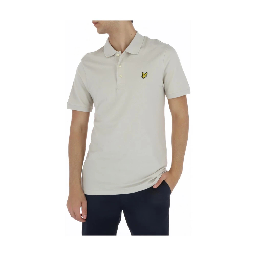 Lyle and Scott Poloshirt Plain Ecru - Größe L - Bild 11