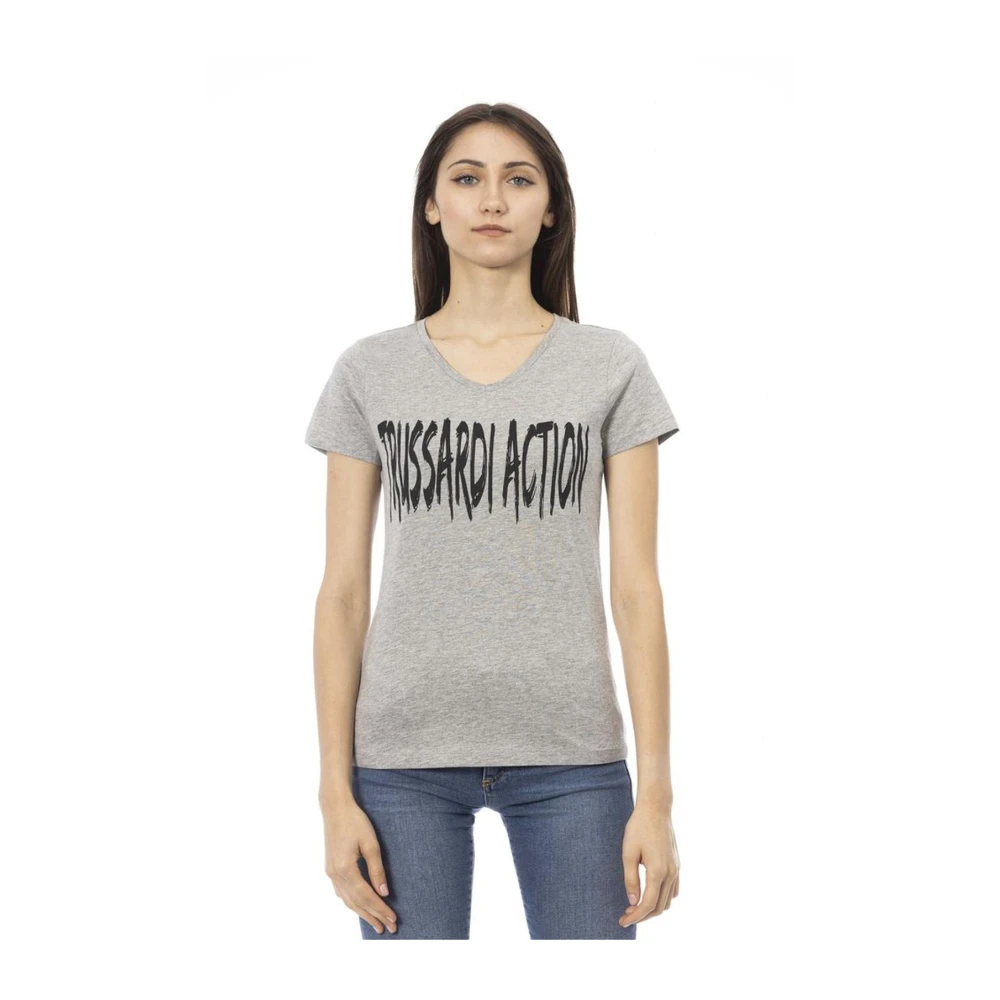 Trussardi Action Action T-Shirt Für Damen - Grau Klein - Bild 6
