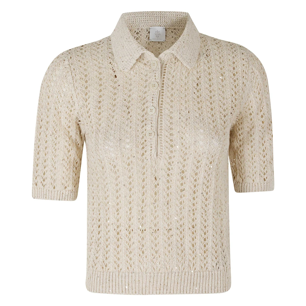 Eleventy Damen Beige - Strick-Polo - Tops - L