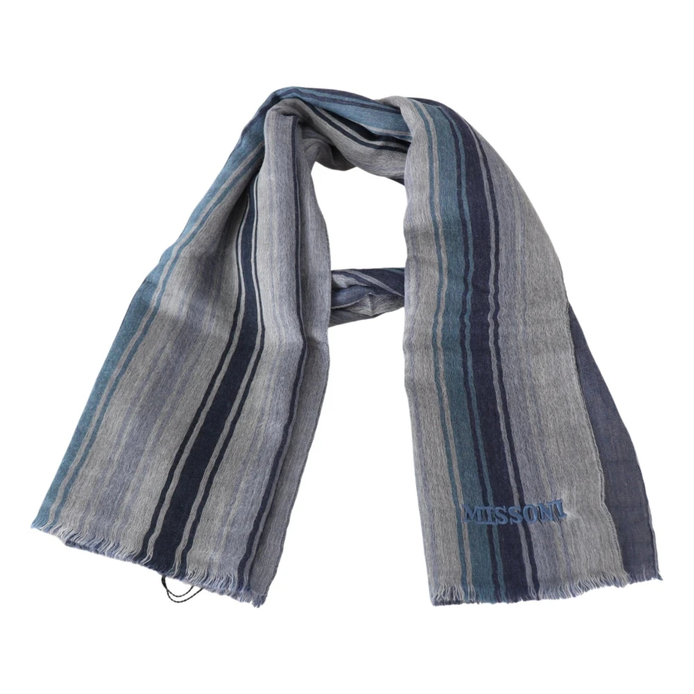 Missoni Herren Multicolor - Gestreifter Wollschal - Accessories - Mehrfarbig -One Size