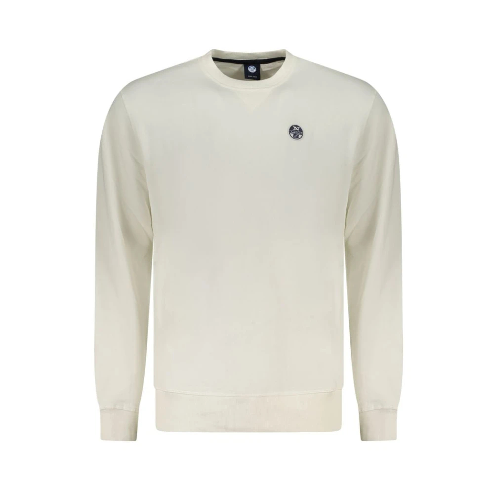 North Sails - Klassisches Baumwoll-Sweatshirt Mit Rippbündchen - Sweatshirts & Hoodies - Herren - Weiß - Xl - Bild 6