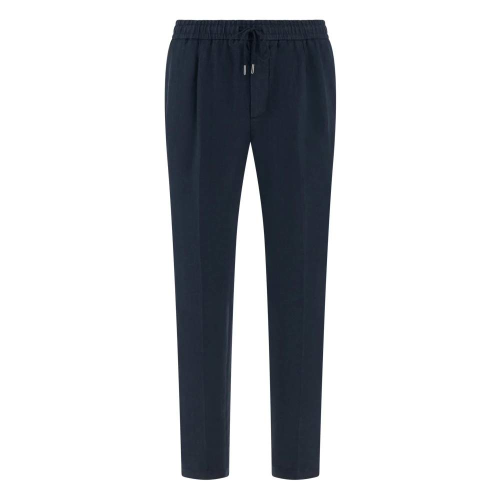 Boggi Milano Herren Blau - City Leinenhose - Trousers - Xs
