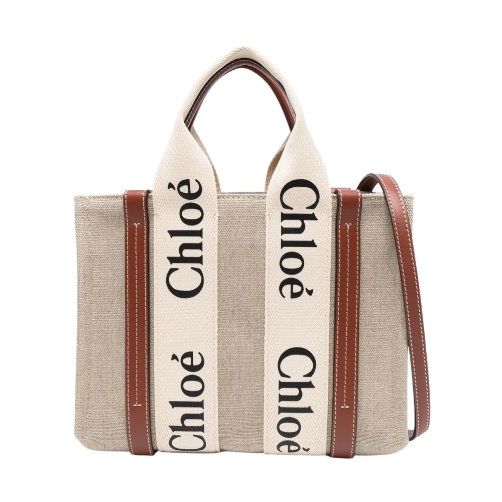 Chloé Woody Small Canvas Tote - Bild 6