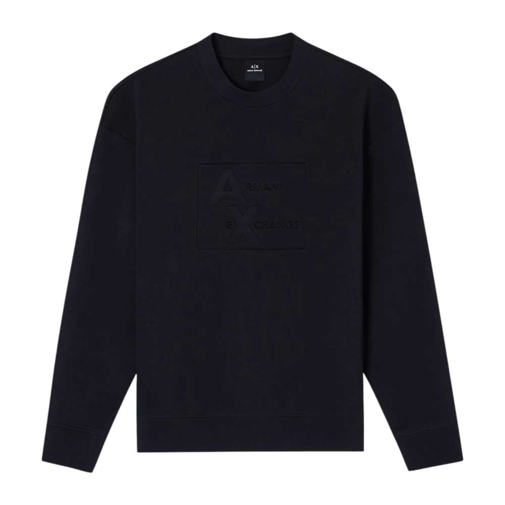 Armani Exchange Herren Schwarz - Crewneck Sweatshirt - Sweatshirts & Hoodies - K - 2XL