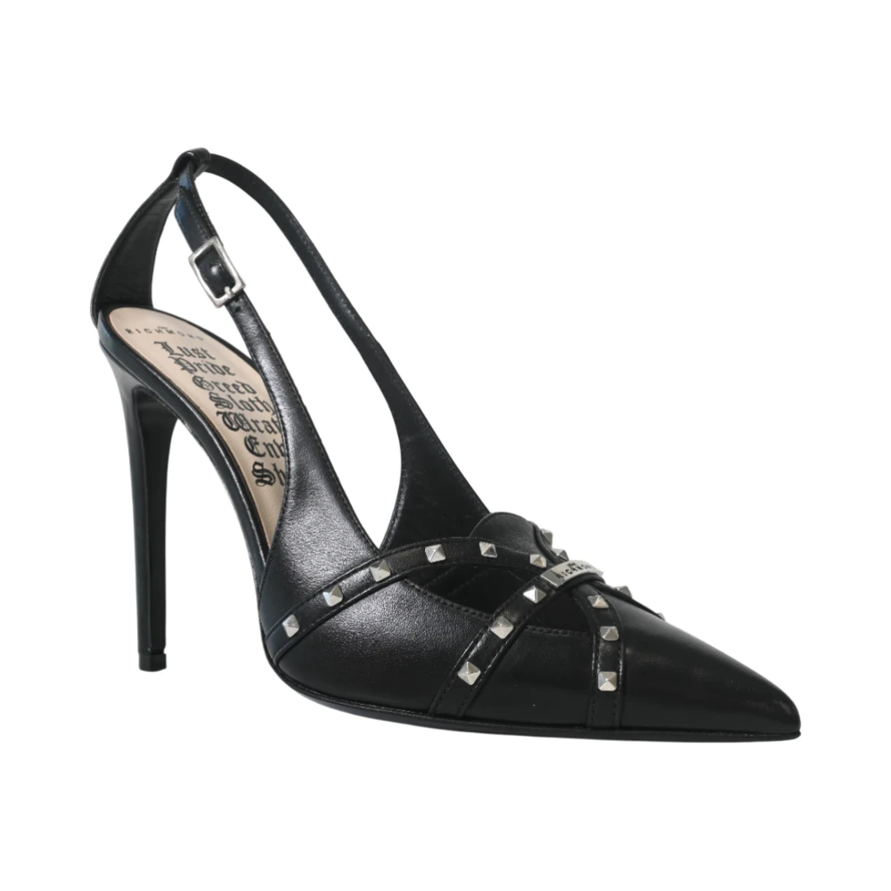 John Richmond Damen Schwarz - Décolleté Slingback - Shoes - K - 36 Eu