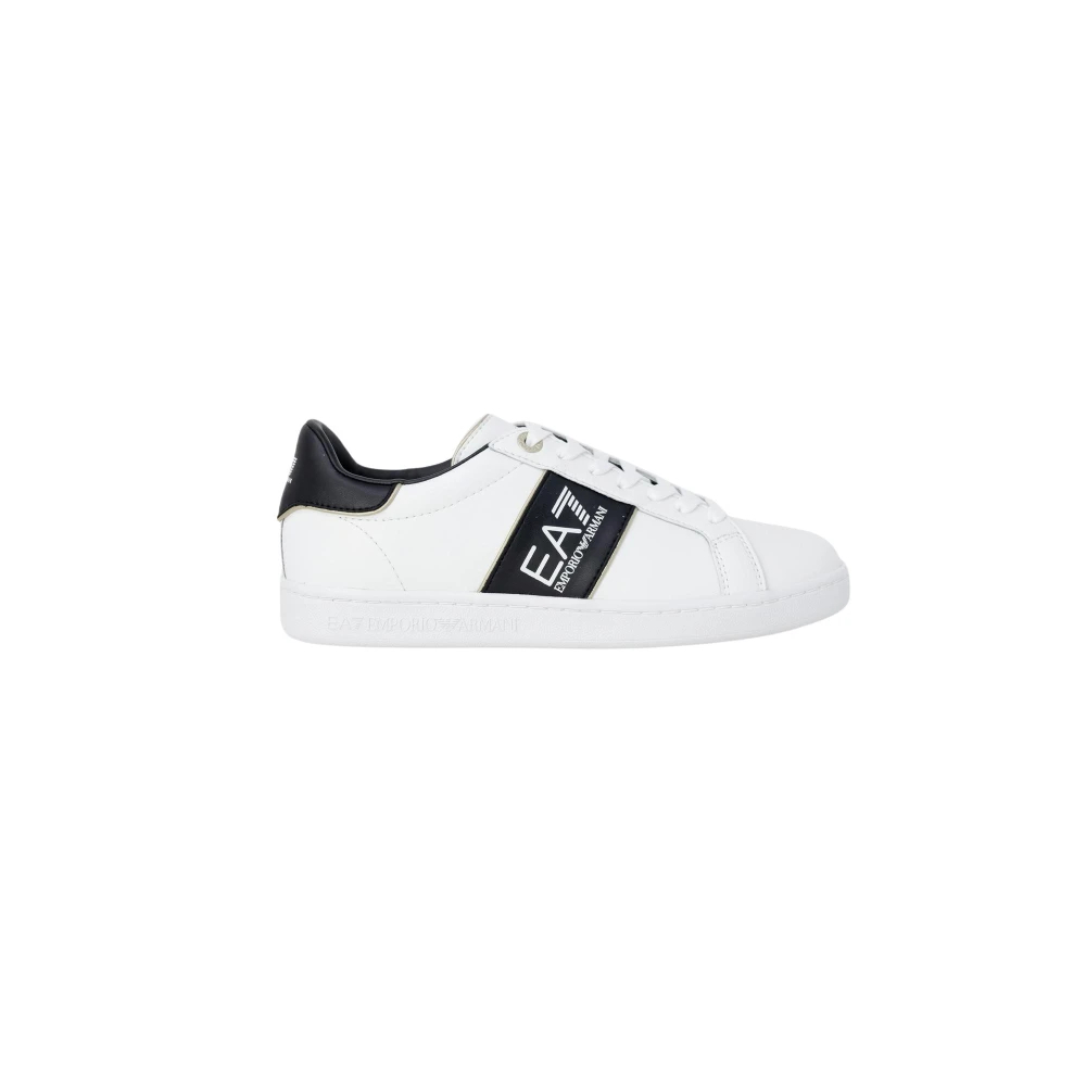 Emporio Armani Ea7 Herren Weiß - Leder-Schnür-Sneakers - Shoes - 42 2/3 Eu