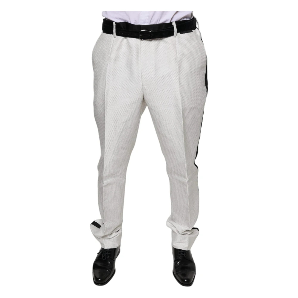 Dolce & Gabbana Herren Weiß - Wunderschöne Stoffhose - Trousers - 2XL