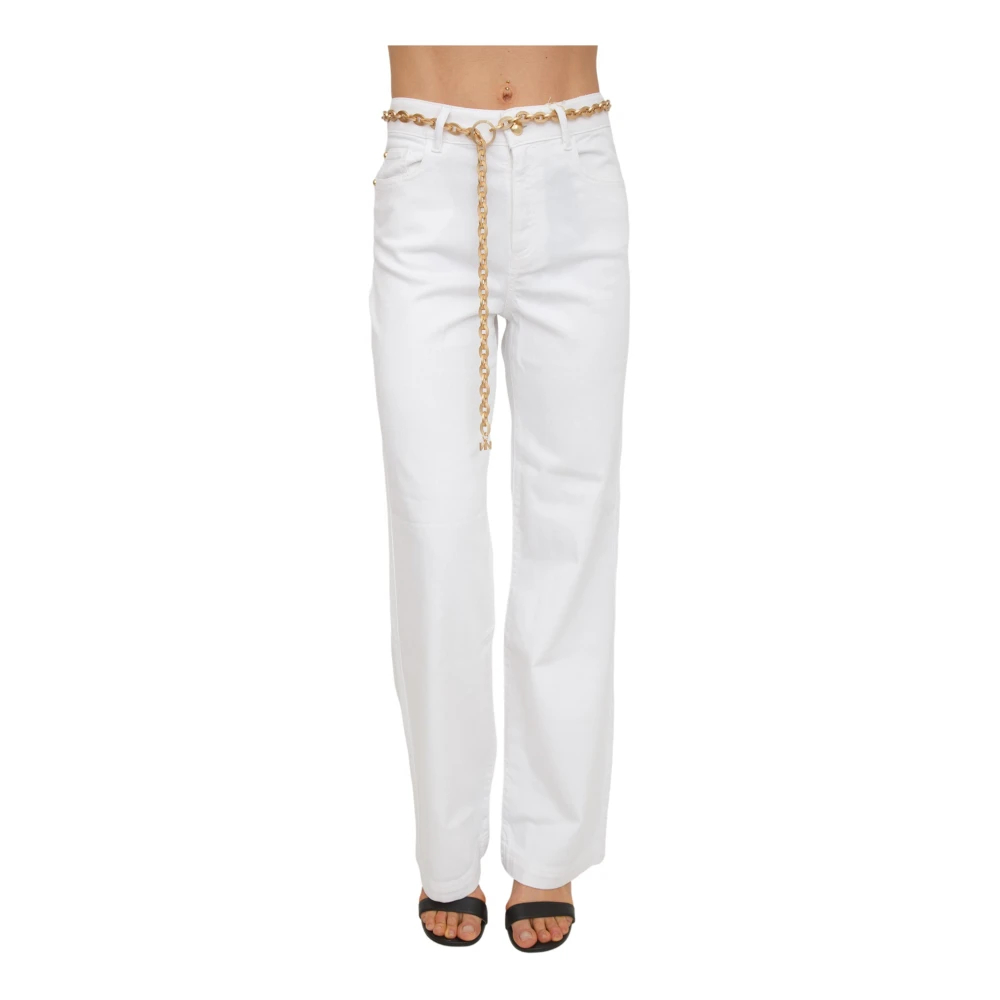Nenette Damen Weiß - Pantalone Avorio - Trousers - W29