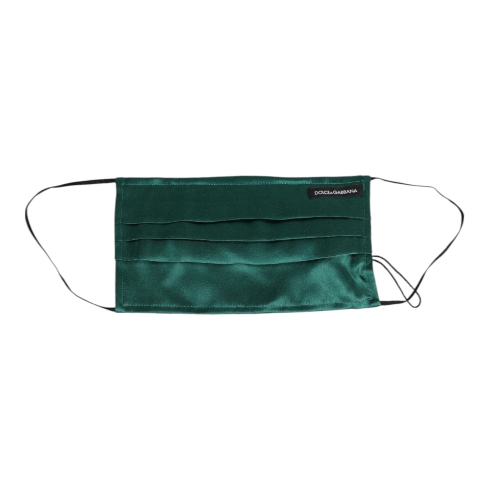 Dolce & Gabbana Unisex Grün - Plissierte Gesichtsmaske - Accessories - One Size