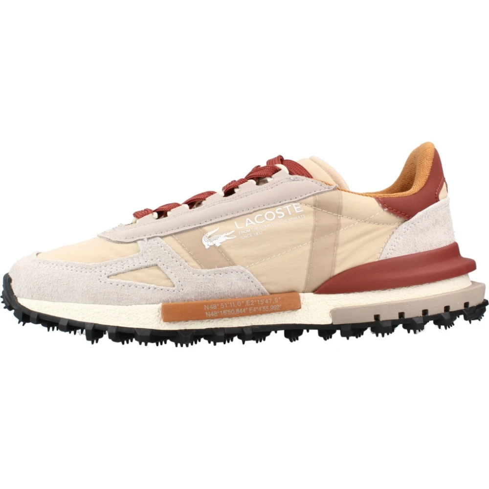 Lacoste Damen Grey,Light Tan Sneakers Elite Active Grey/ Light Tan Eur Größe 39 - Bild 6