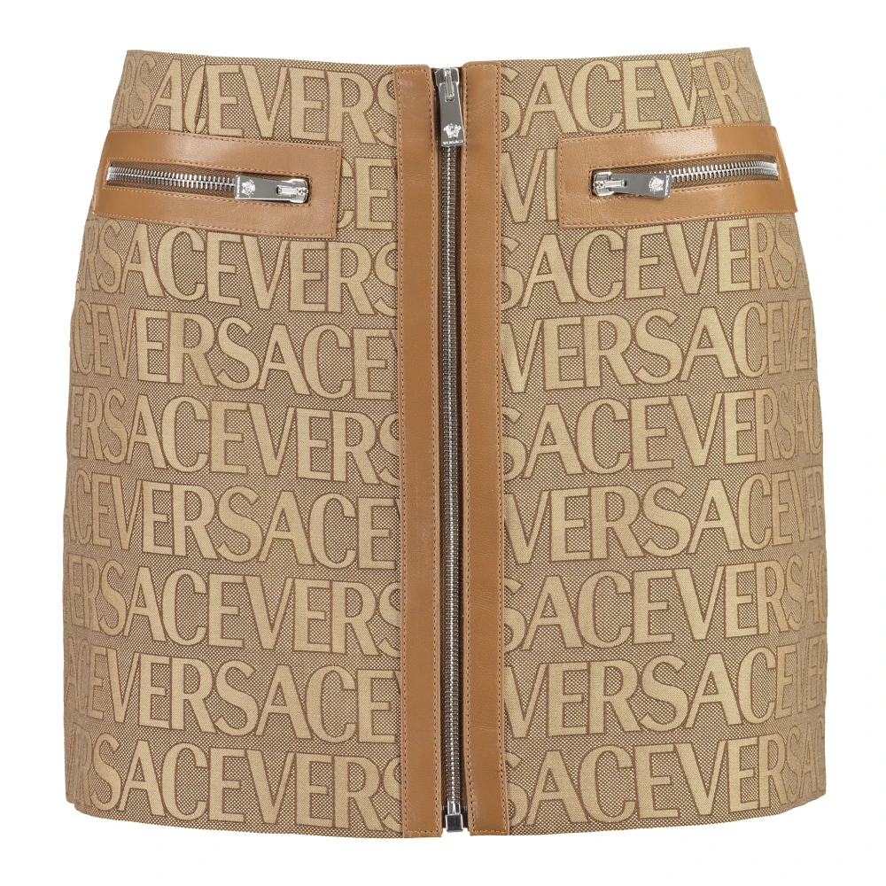 Versace Damen Beige - Leather Skirt - Skirts - S