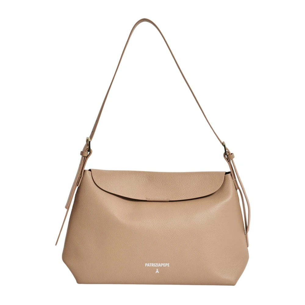 Patrizia Pepe Damen Beige - Ledertasche - Bags - One Size