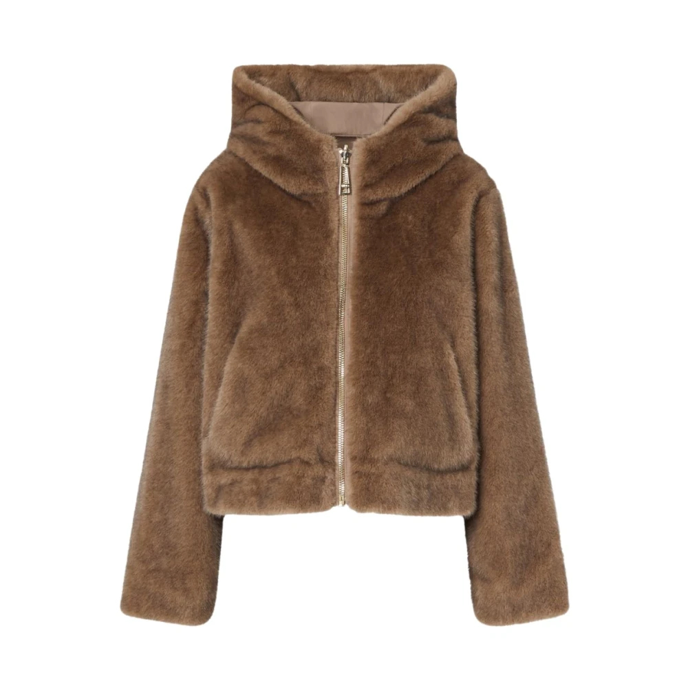 Liu Jo - Kunstpelzjacke - Jackets - Damen - Braun - M