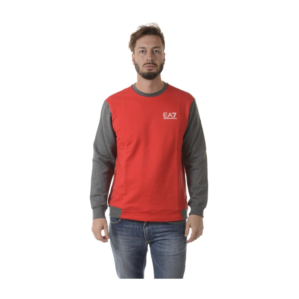 Emporio Armani Ea7 Herren Rot - Sweatshirt - Sweatshirts & Hoodies - L