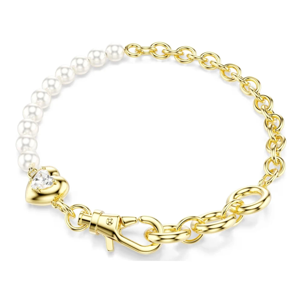 Swarovski Idyllia Armband, Kristallperle, 18K Goldbeschichtet Weiß  - Image 5