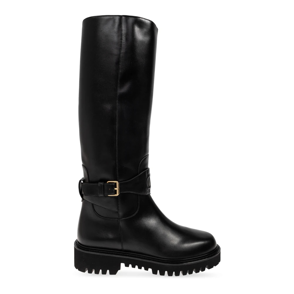 Valentino Garavani - Lederstiefel - Shoes - Damen - Schwarzk - 38 1/2 Eu