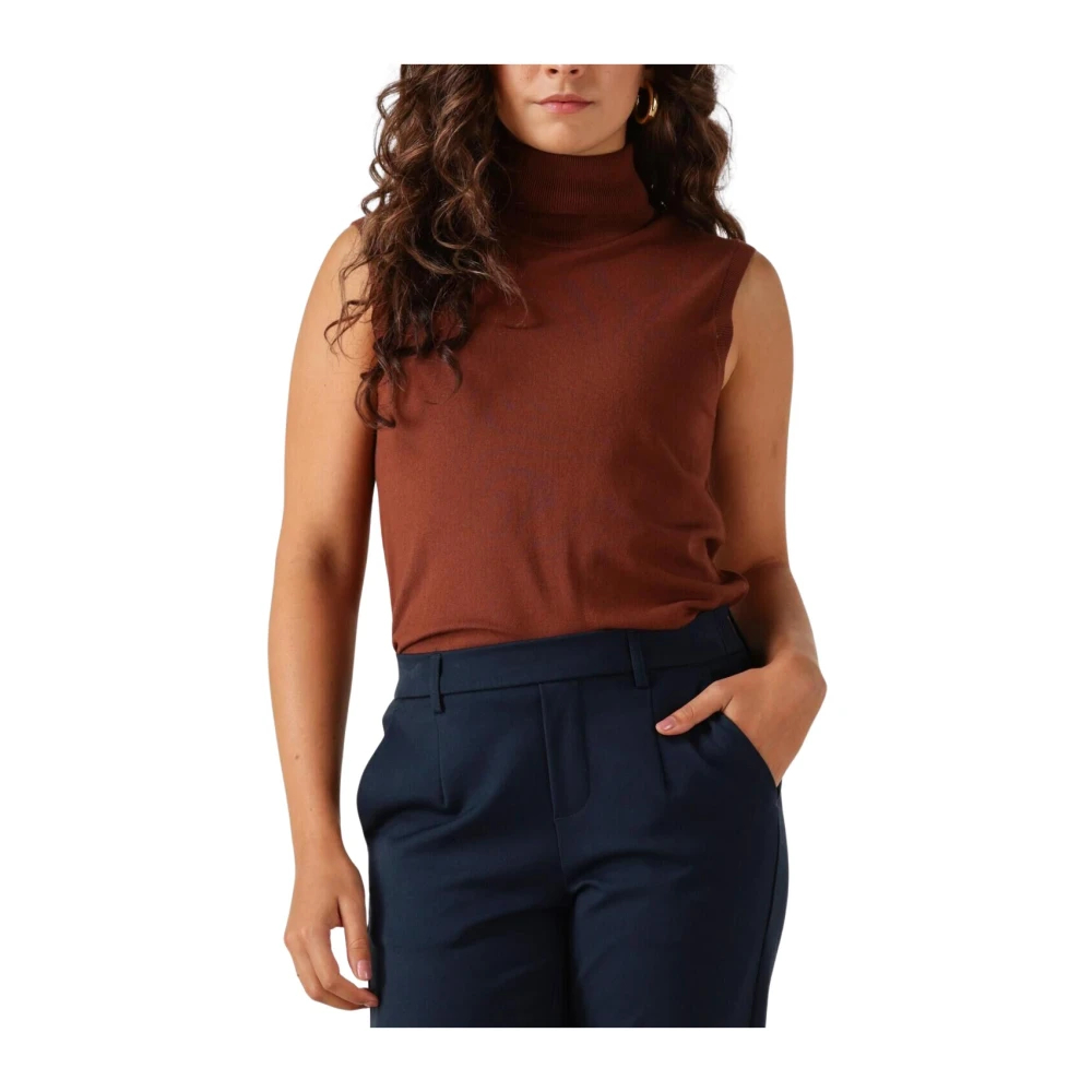 Silvian Heach Damen Braun - Rollkragenpullover - Knitwear - L