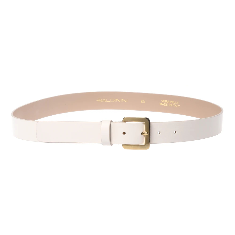 Baldinini Damen Weiß - Ledergürtel - Accessories - 95 Cm