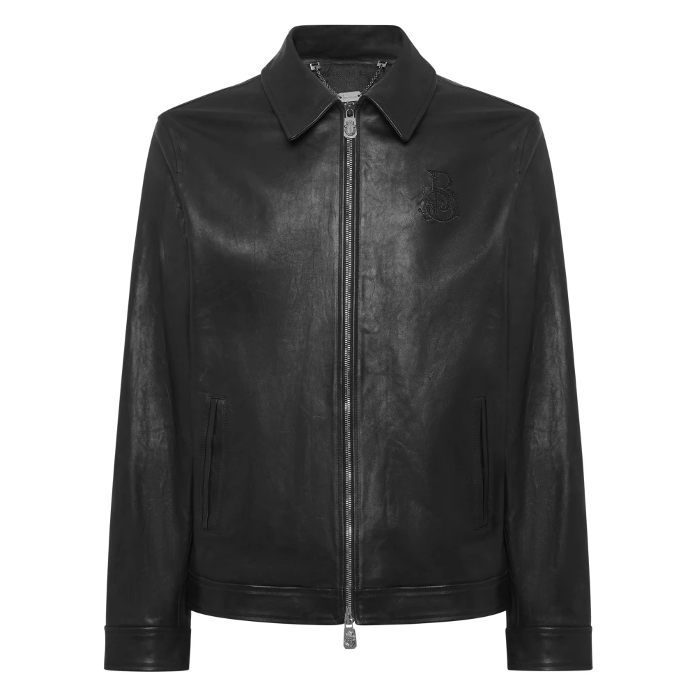 Billionaire Herren Schwarz - Lederjacke - Jackets - K - Xl