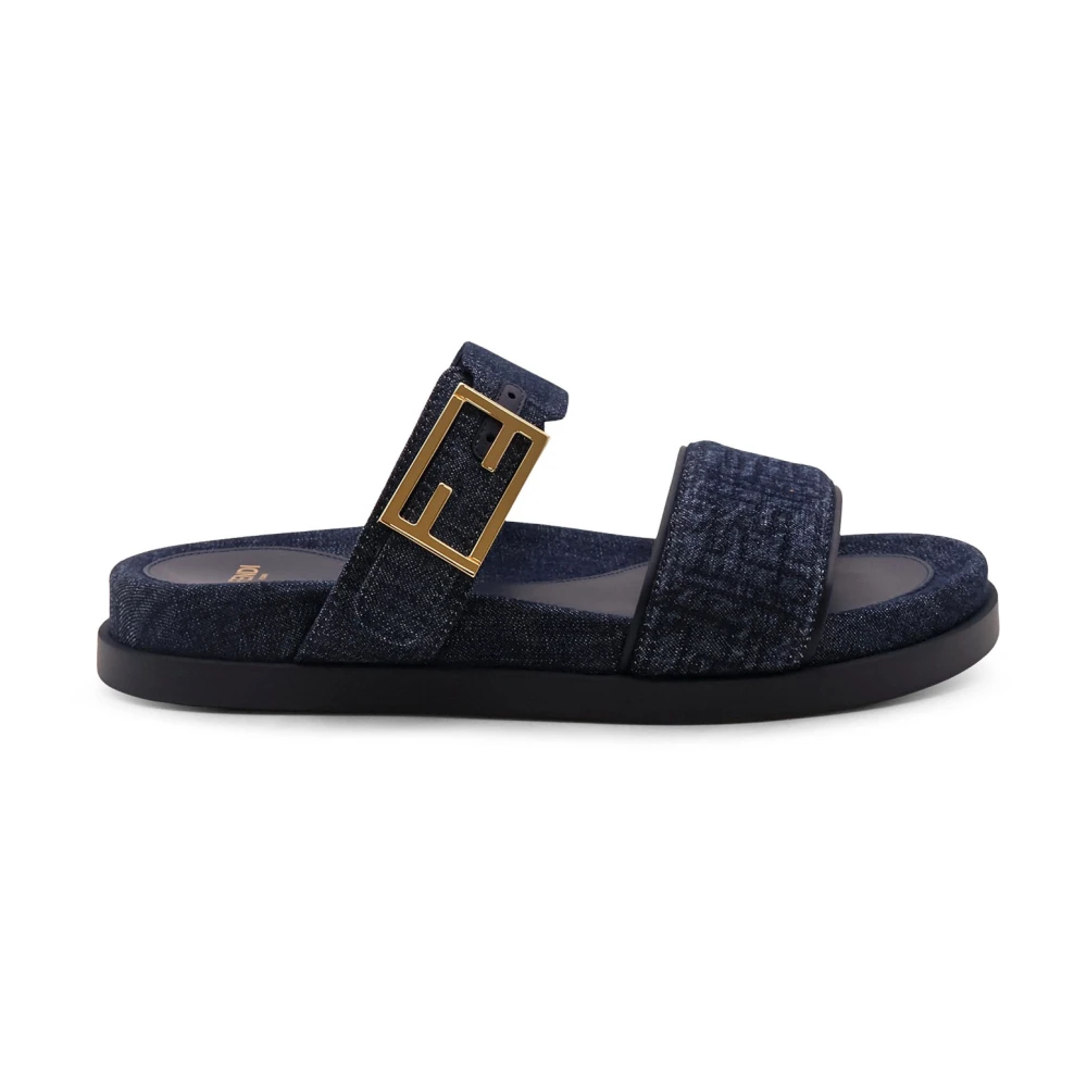 Fendi Damen Blau - Sliders - Shoes - 36 Eu