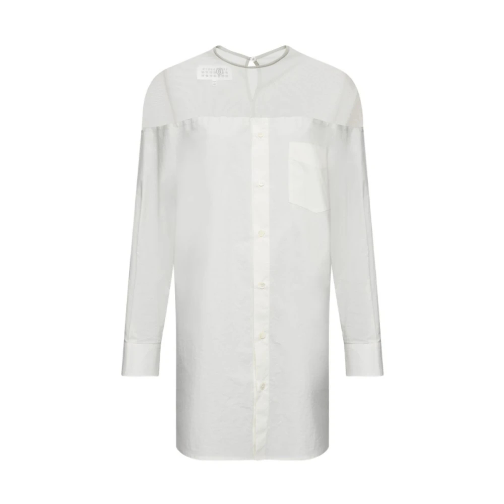 Mm6 Maison Margiela Damen Weiß - Tuniken - Blouses & Shirts - Xs
