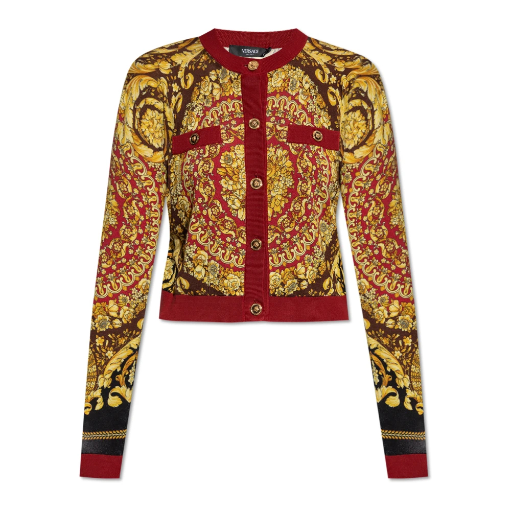 Versace Damen Multicolor - Seidenstrickjacke - Knitwear - Mehrfarbig - S