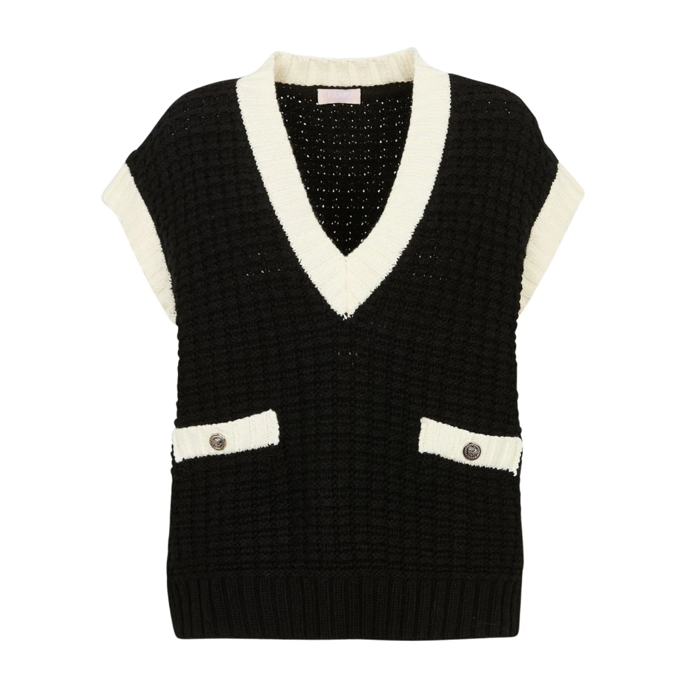 Liu Jo Damen Schwarz - Strickweste - Knitwear - K -L
