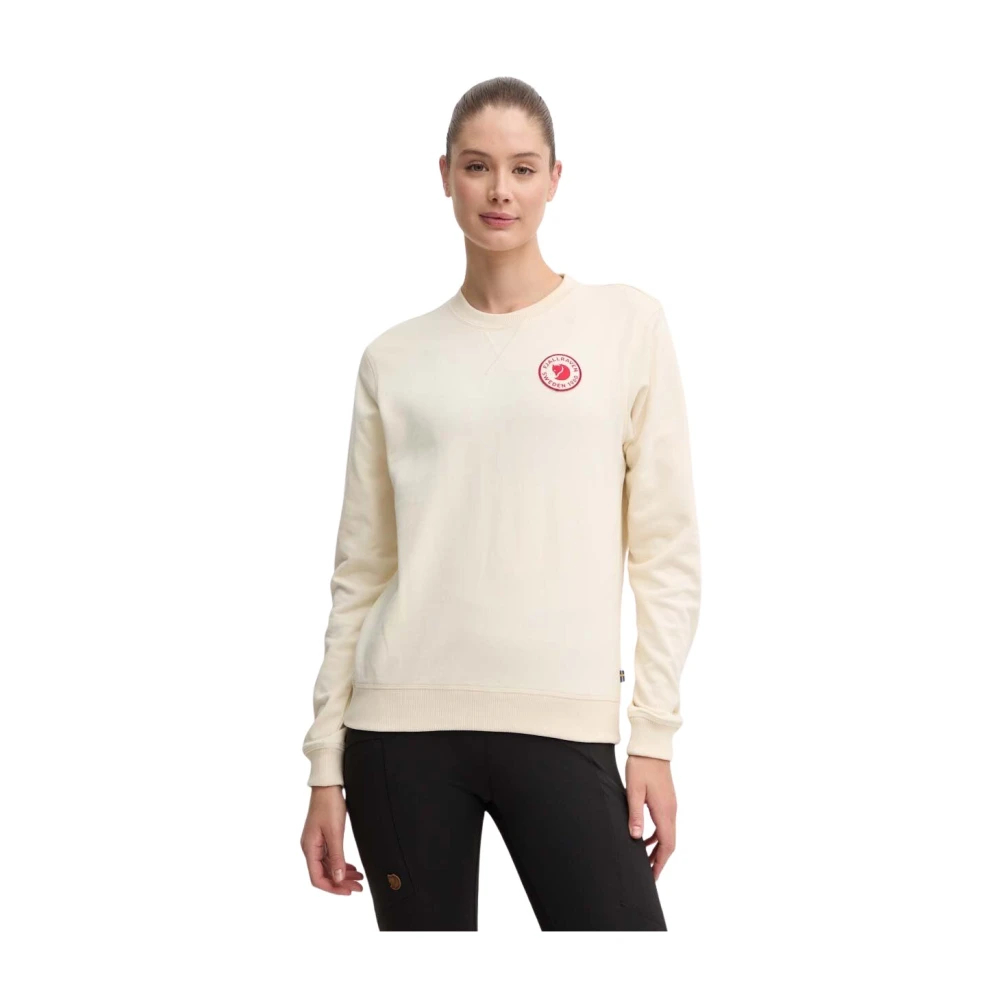 Fjällräven, Damen, Pullover, 1960 Logo Badge, Weiss, (M) - Bild 3