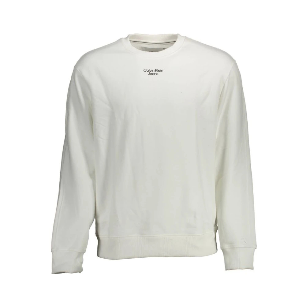 Calvin Klein Jeans Herren Sweatshirts Weiß Extra Groß - Bild 5