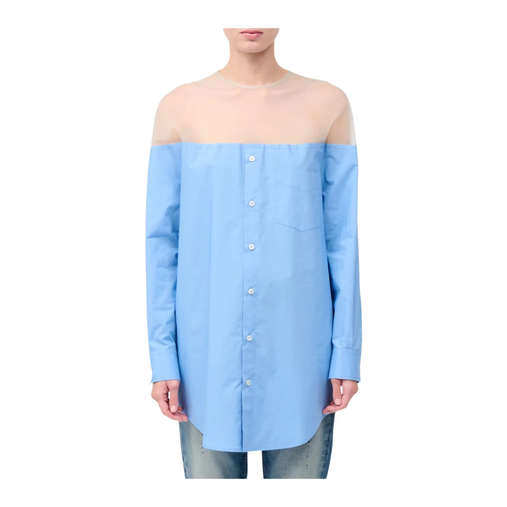 Mm6 Maison Margiela Damen Blau - Shirts - Blouses & Shirts - 2XS