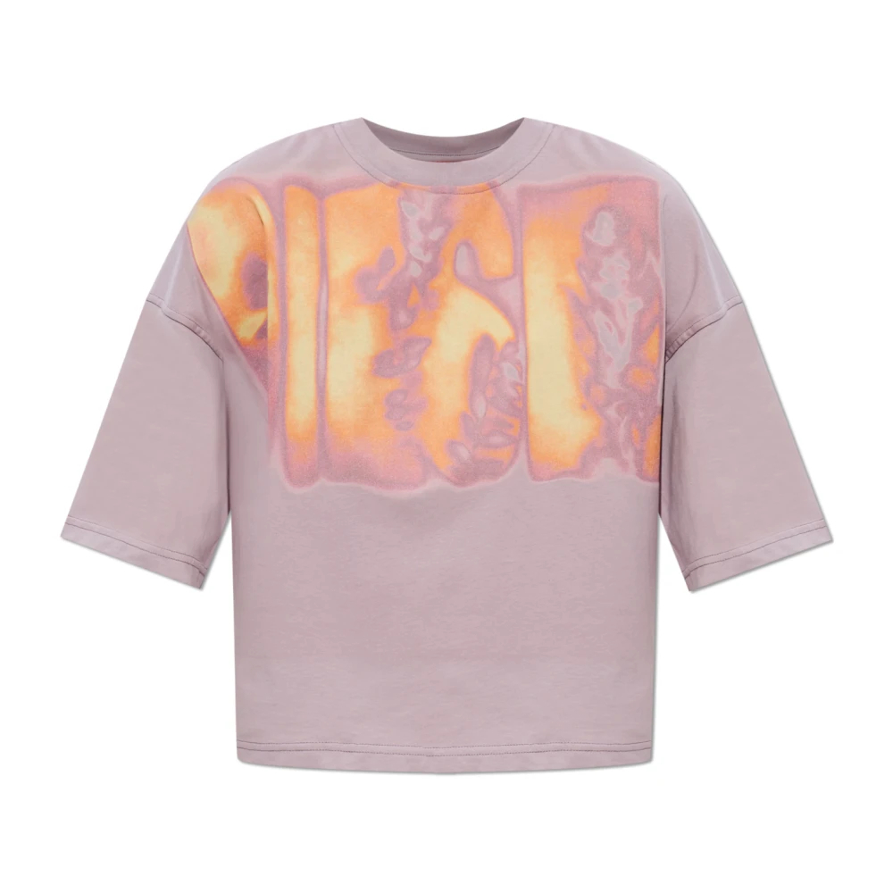Diesel Damen Violett - T-Cropyn-Aa1 T-Shirt - Tops - Lila - L