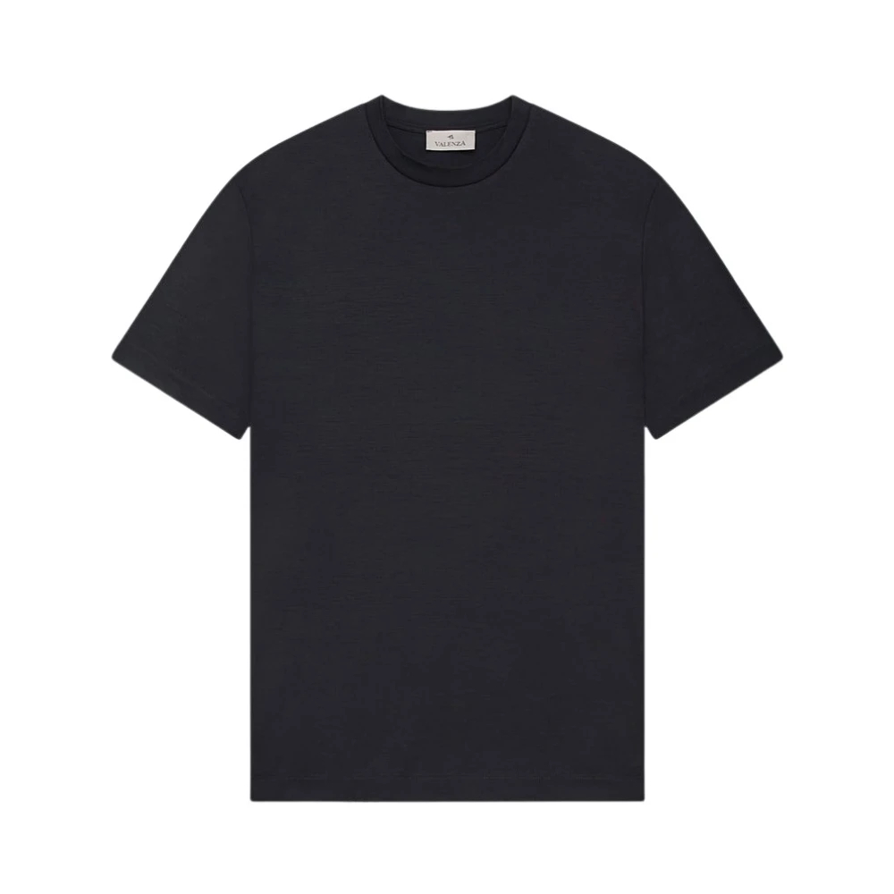 Valenza Herren Blau - Merino Crew Neck T-Shirt - Tops - 3XL