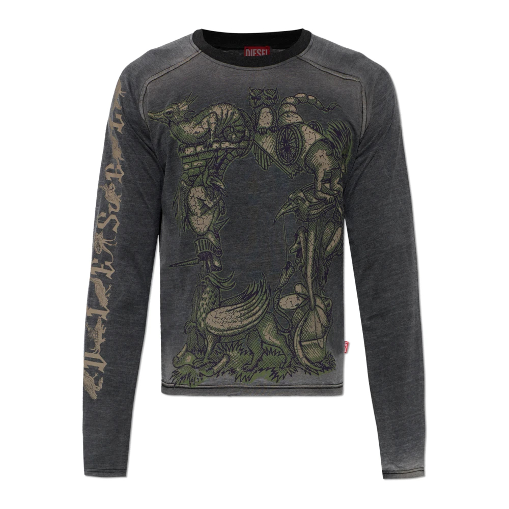 Diesel Herren Grau - T-Jori-A T-Shirt - Tops - S