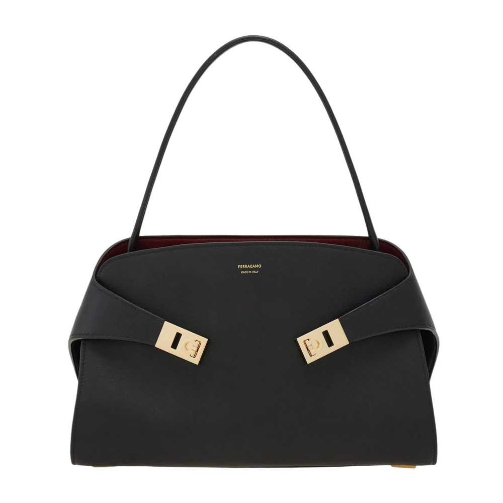 Ferragamo - Hug Soft Bicolor Bag - Bags - Damen - Schwarzk - One Size - Image 4